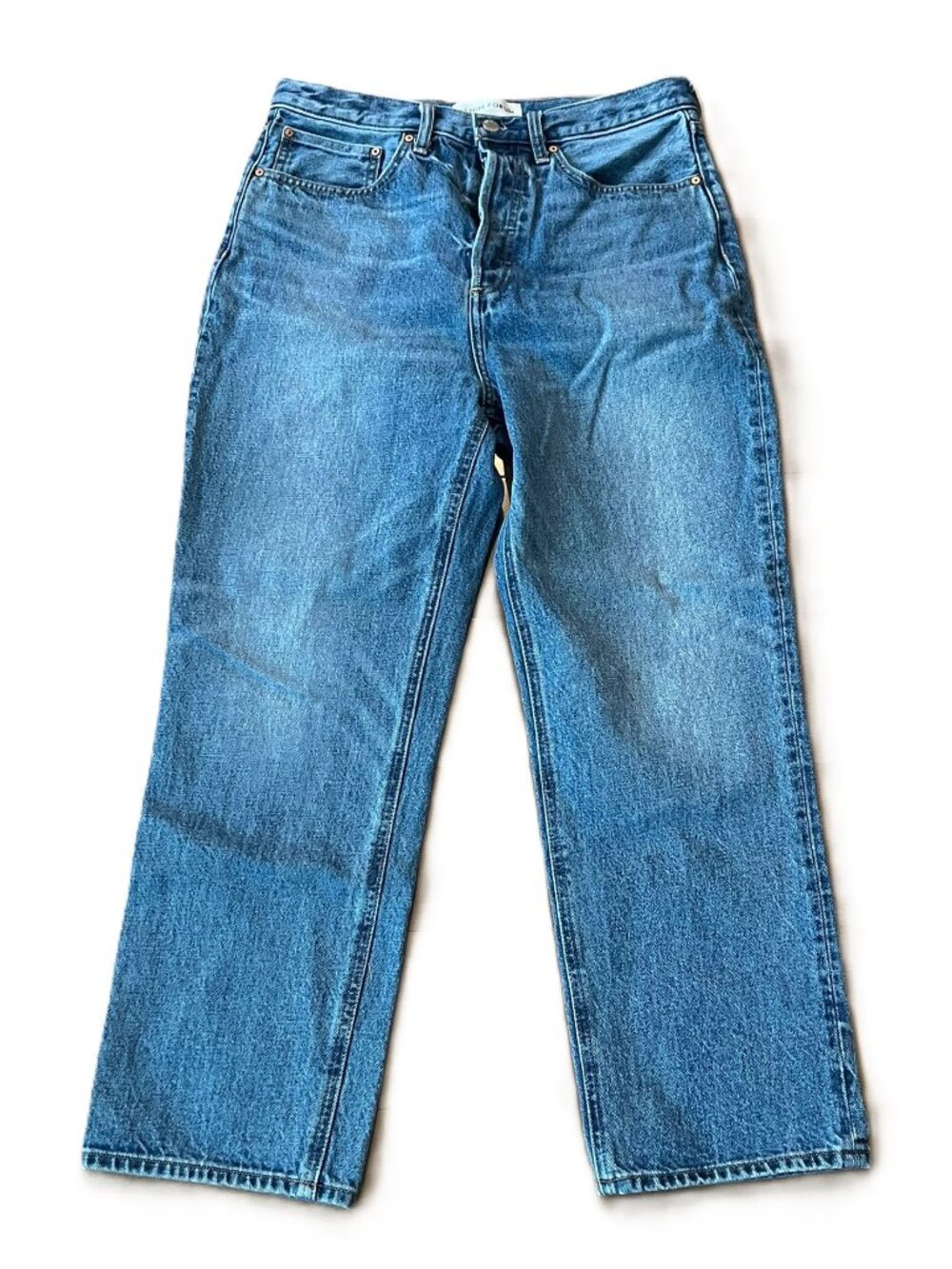 Aritzia Denim Forum The Joni High Rise Loose 26L Size 28 Short